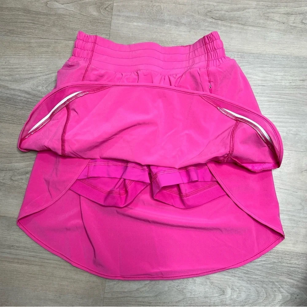 Lululemon Hotty Hot HR Skirt *Long, Sonic Pink, size 4 NWT